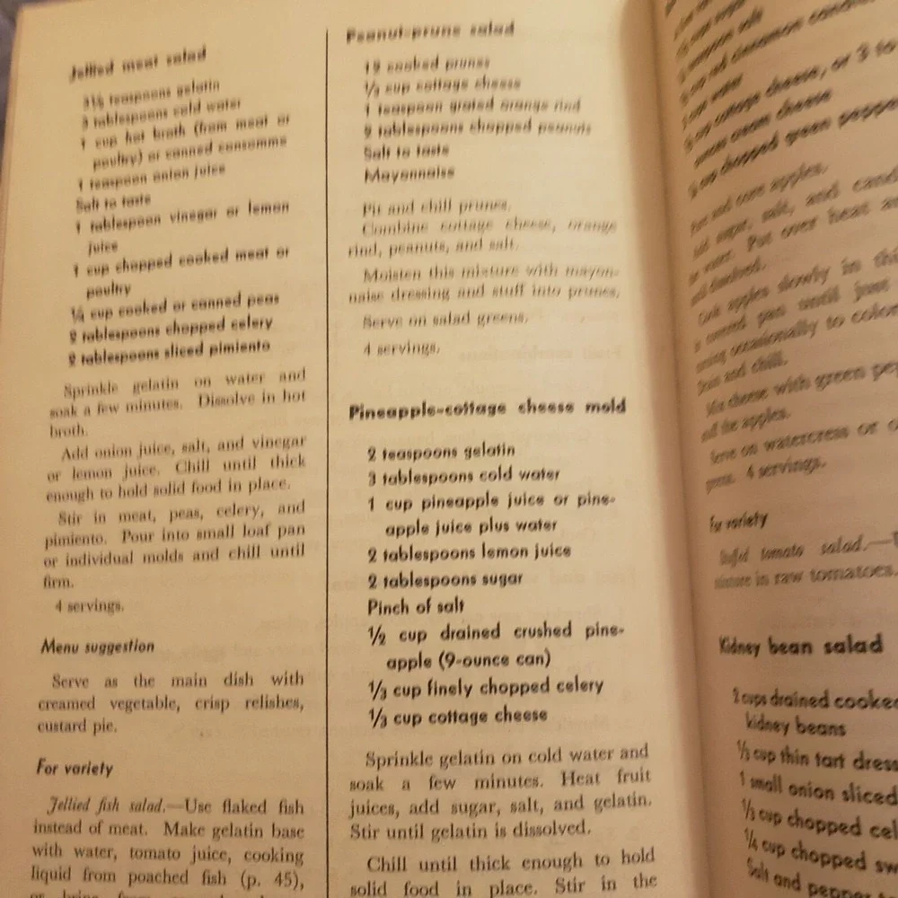 1954 Family Fare Food Management & Recipes from U.S. Dept of Agriculture & Vorys